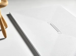 Receveur de douche, sur mesure : Largeur 120 à 200 cm x l. 70 à 100 cm. Bac à douche en résine Akrytan® anti glissant, finition ardoise, 10 couleurs, Livraison offerte et rapide